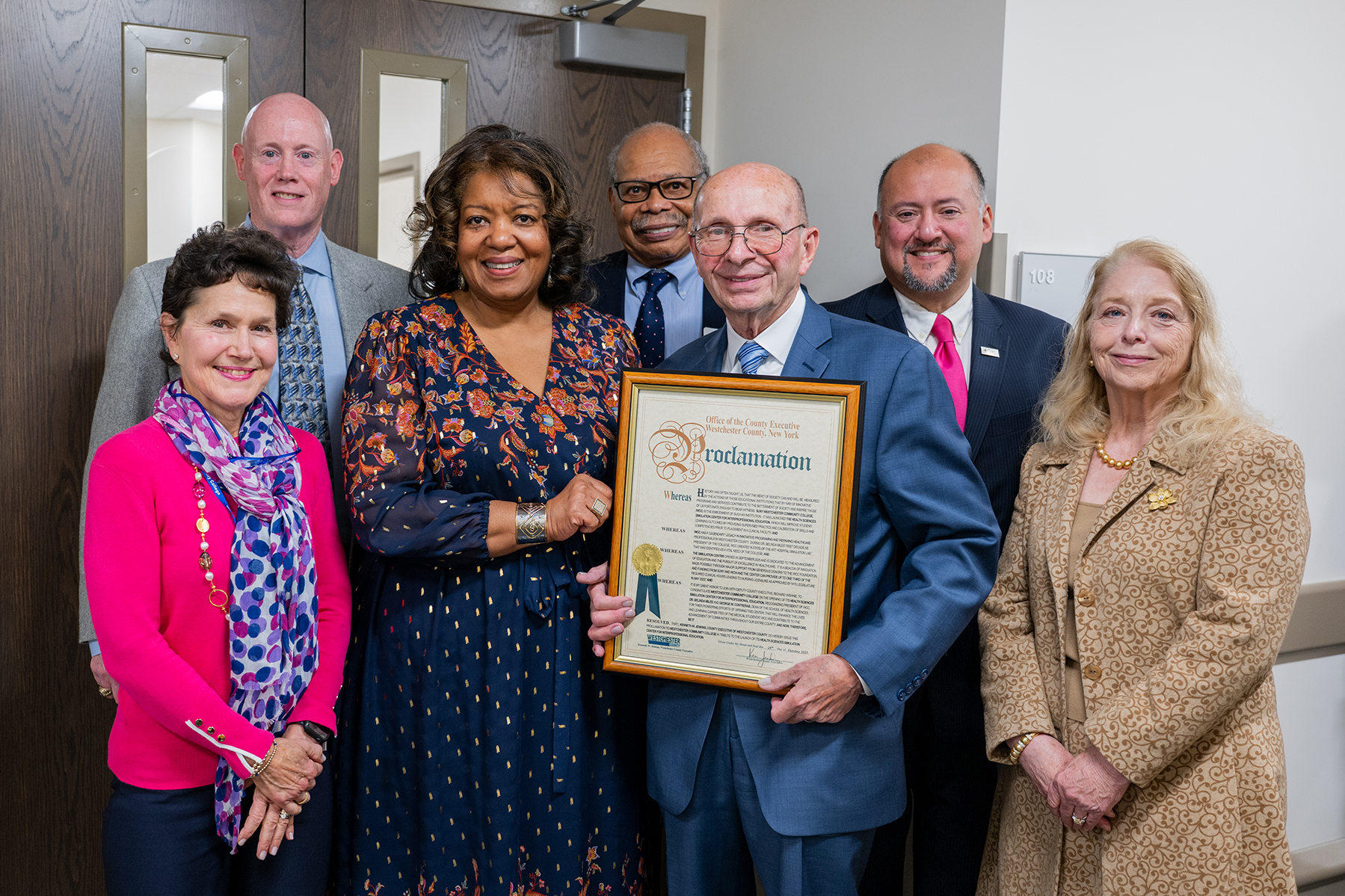 Simulation lab ribbon cutting photo 7