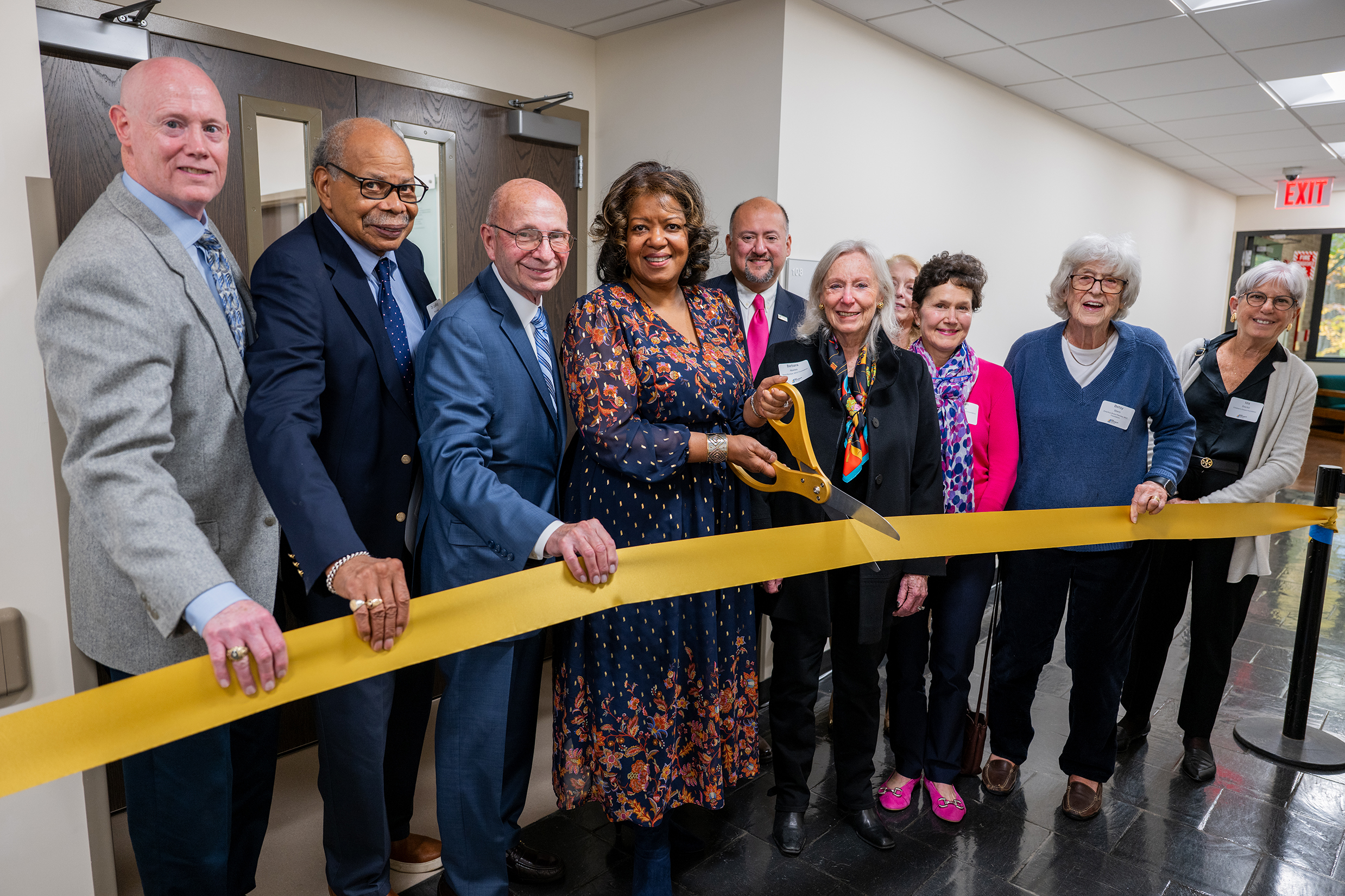 Simulation lab ribbon cutting photo 8
