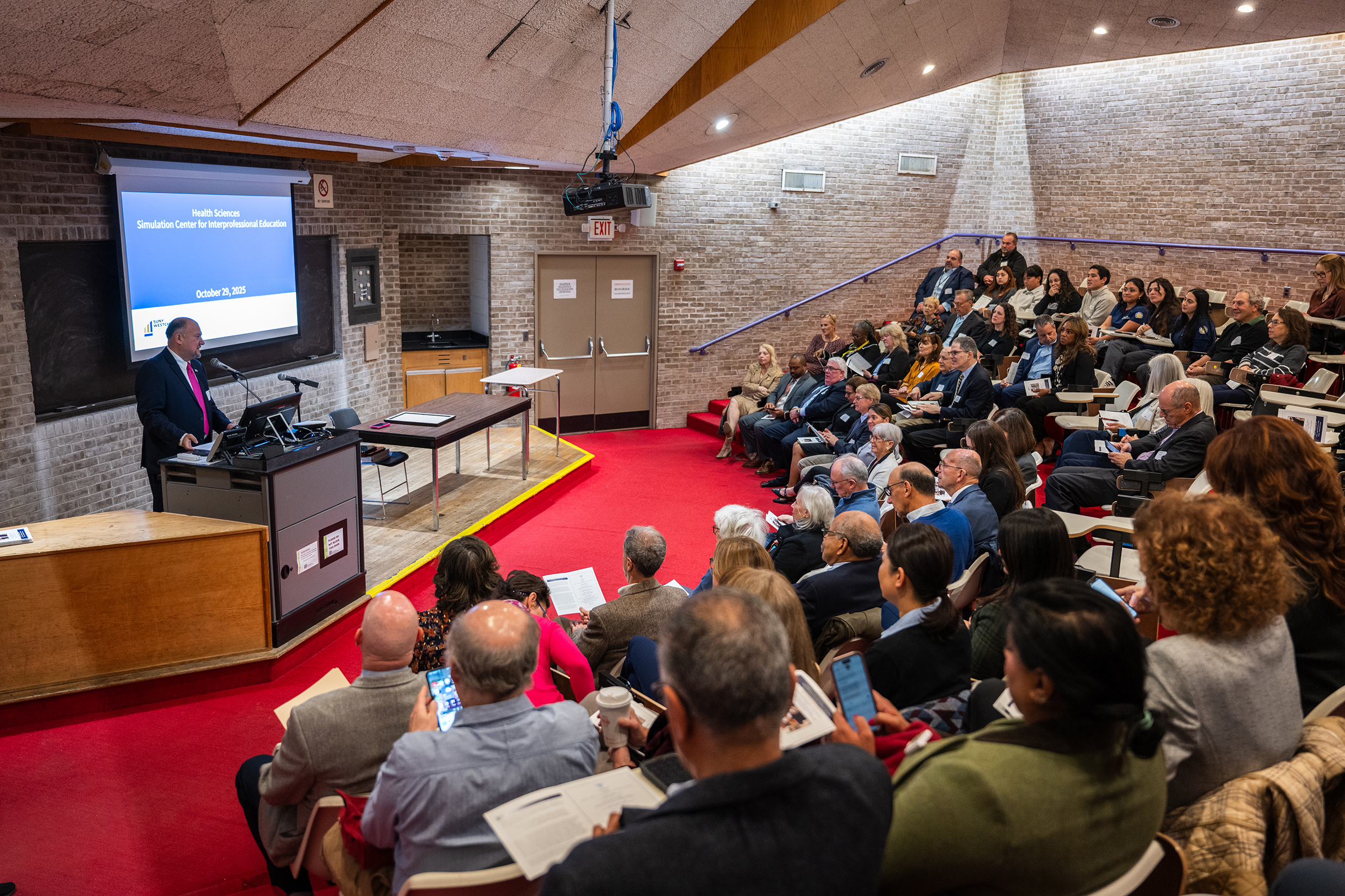 Simulation lab ribbon cutting photo 16
