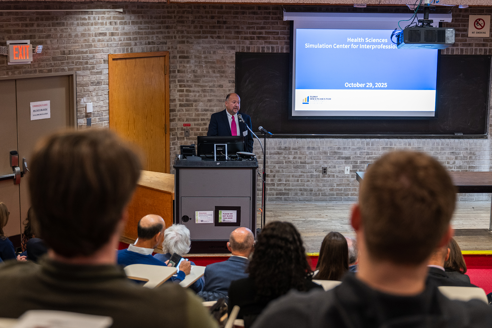 Simulation lab ribbon cutting photo 17