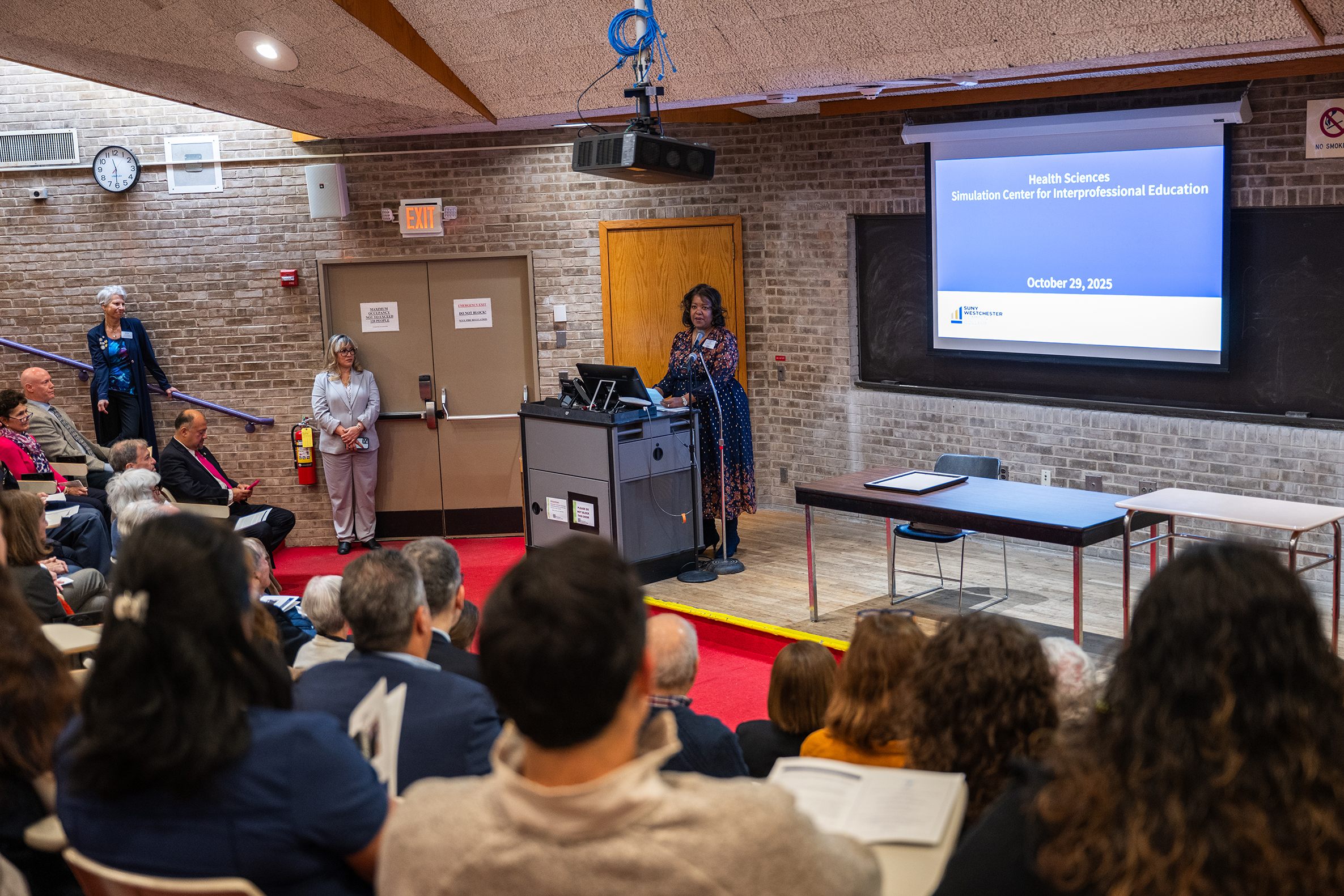 Simulation lab ribbon cutting photo 20