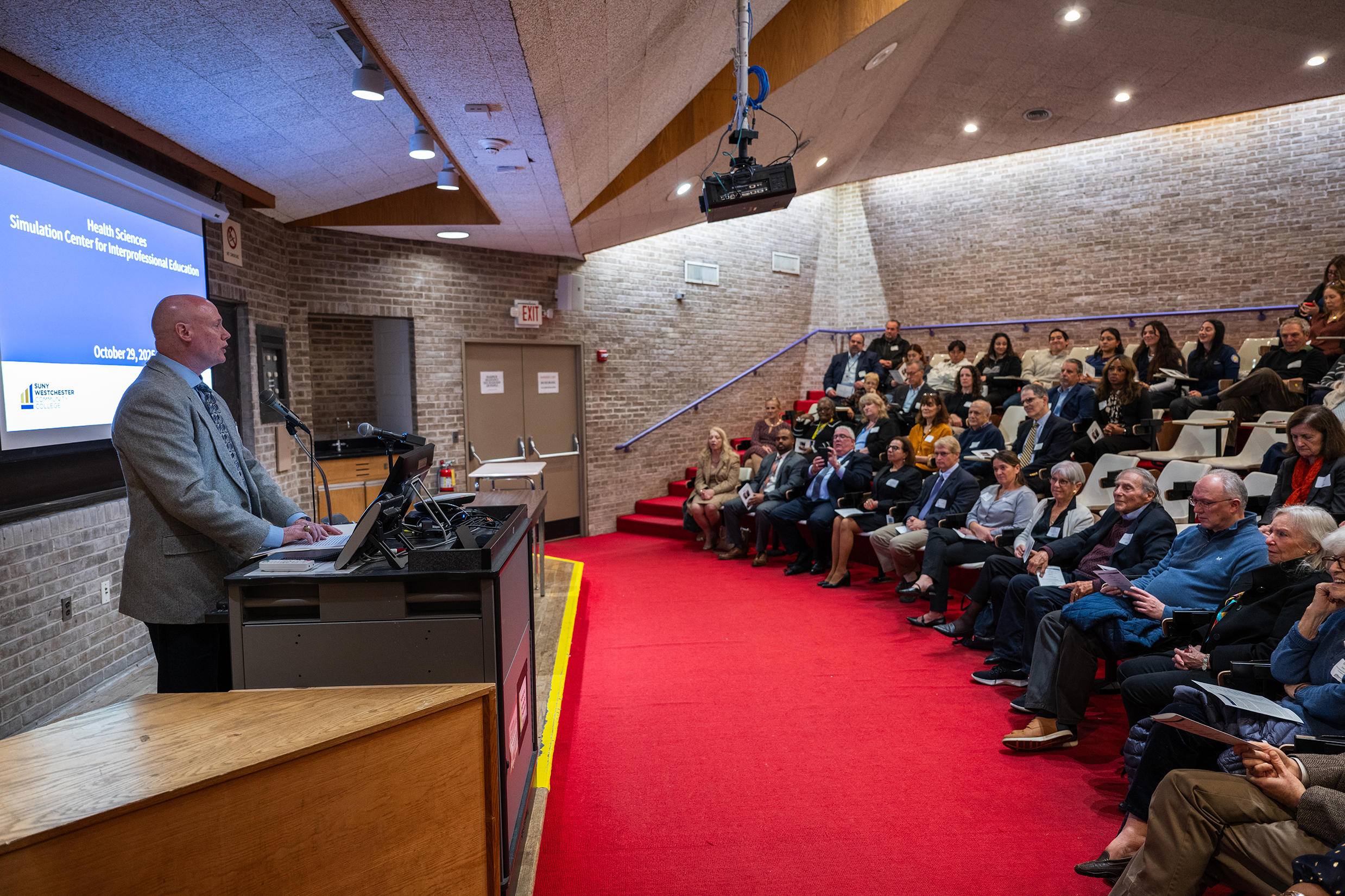 Simulation lab ribbon cutting photo 24