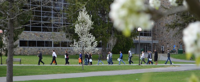 Students on campus photo