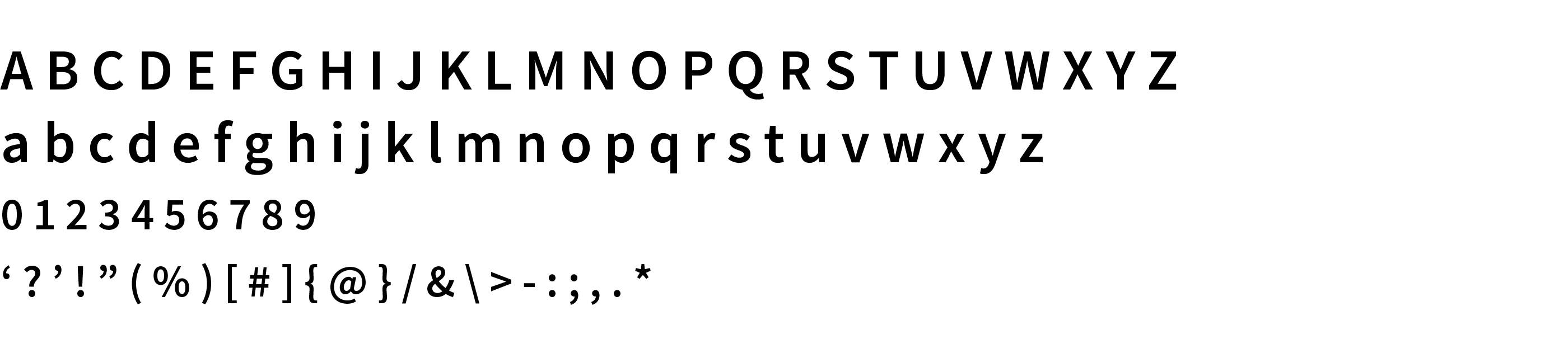 Type Specimen Source Sans Pro Semibold