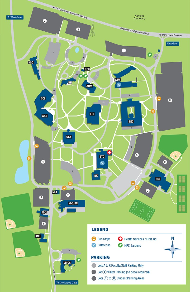 Westchester Community College Campus Map Map Vector