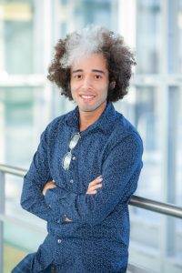 Student Nicholas in the Gateway Center